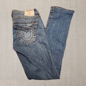 W27 L30 true religion jeans purple jems